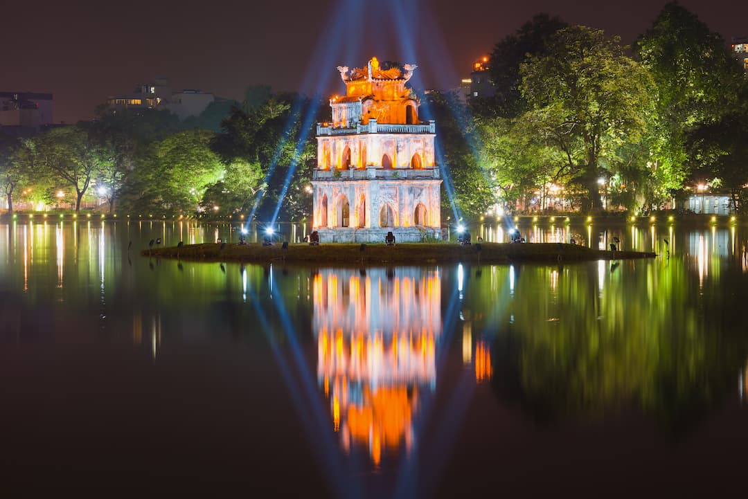 Turtle Tower Inside Hoan Kiem Lake