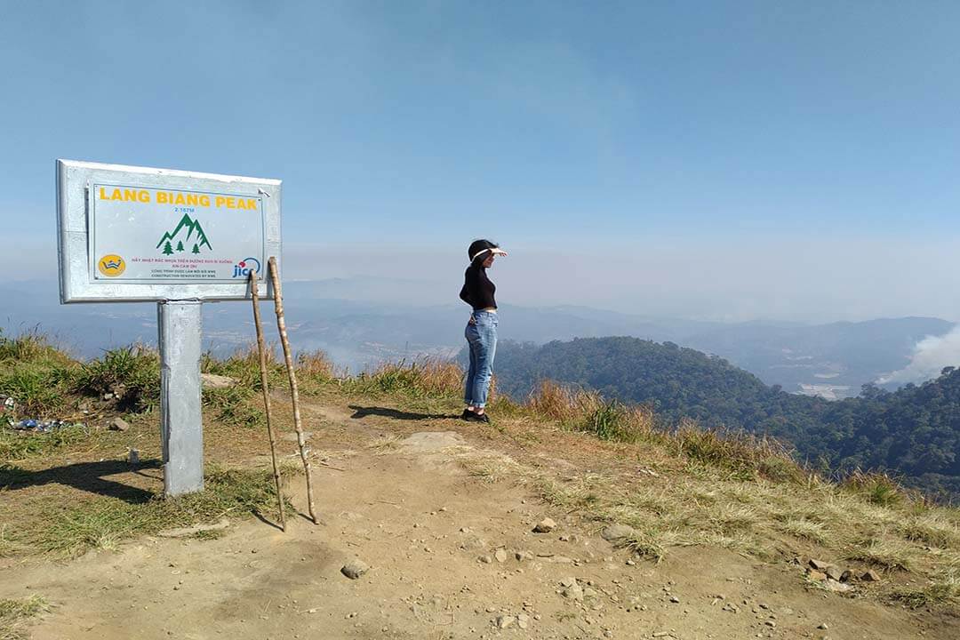 Conquering Lang Bian Peak