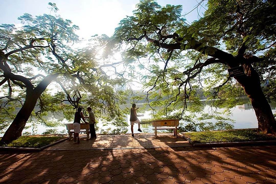 Exercise around Hoan Kiem Lake