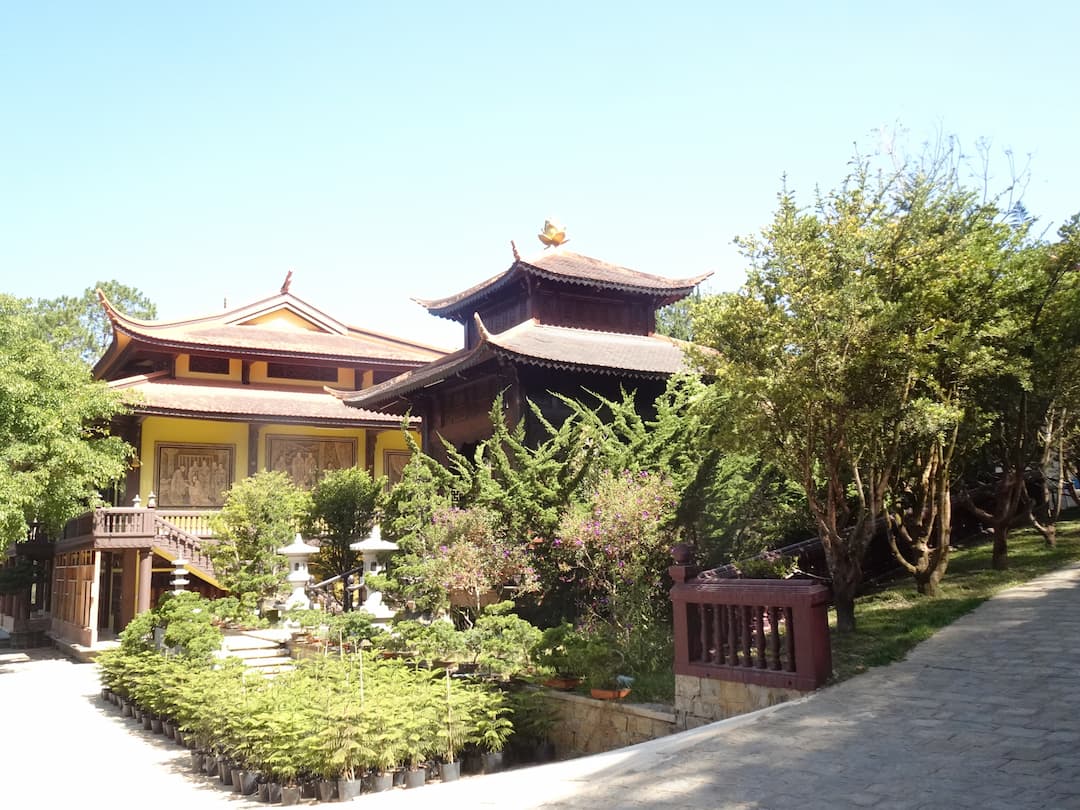 Truc Lam Buddhist Monastery near Tuyen Lam lake