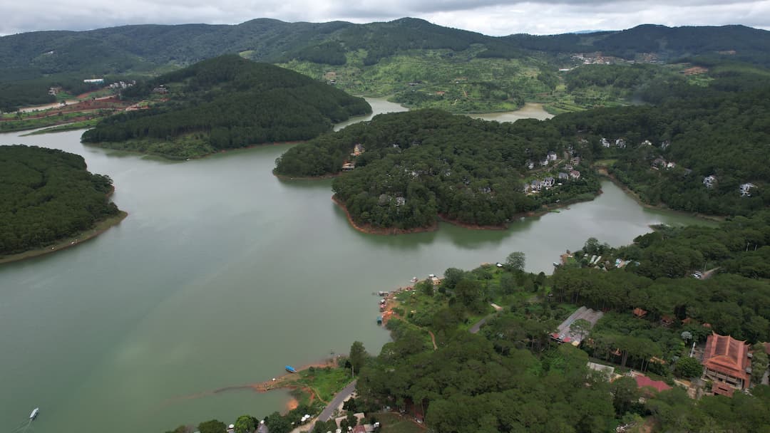 Tuyen Lam overview seen from above