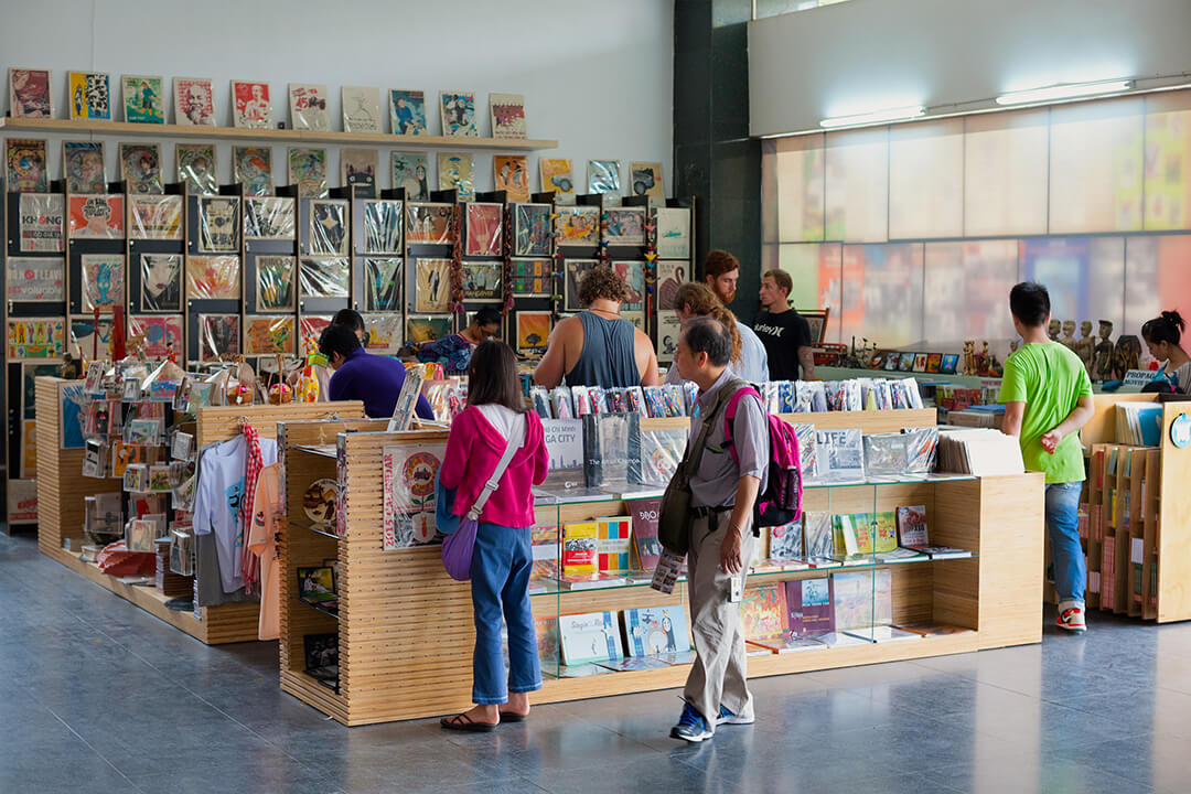 The gift shop in War Remnants Museum