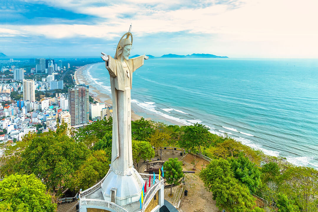 Vung Tau City - The city has the largest statue of Jesus in Asia