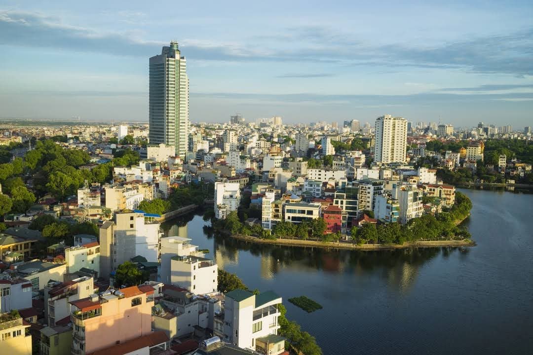 The overview of Tay Ho District - one of the best area to stay in Hanoi for first-timers