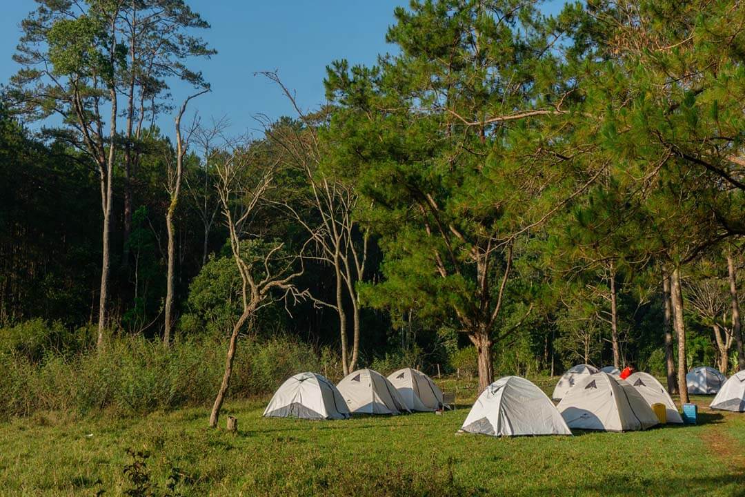 Camping in Vong Canh Hill