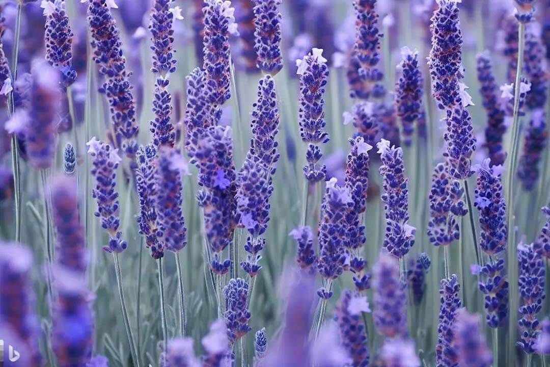 English Lavender Field in Dalat Lavender - one of 3 types of Lavender flower in Dalat Lavender