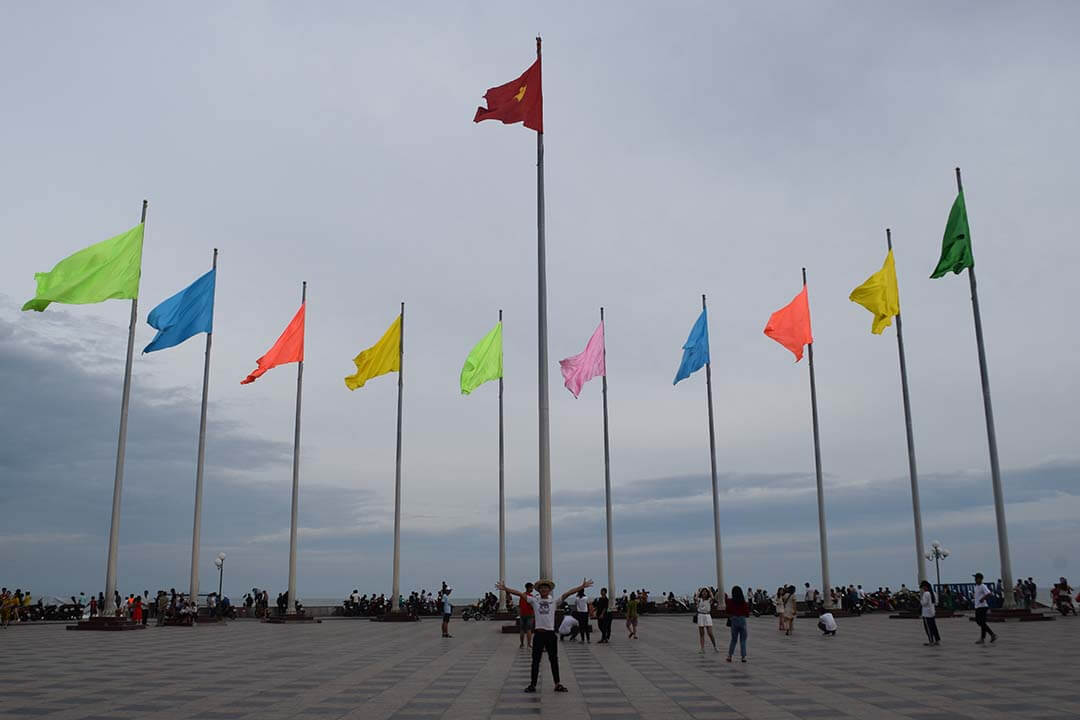 Flagpole park in Vung Tau city