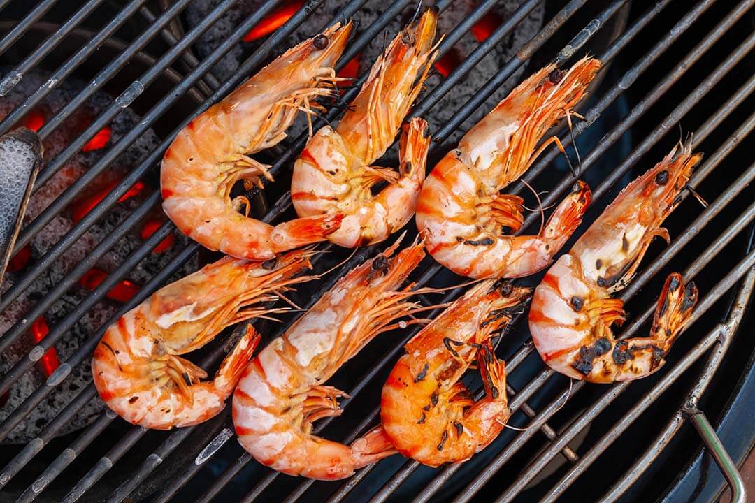 Grilled seafood in Phan Thiet Central Market