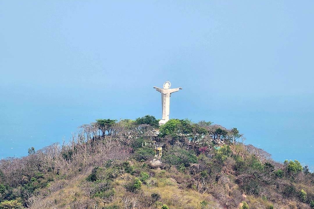 Jesus Christ Statue overview from Vung Tau Lighthouse