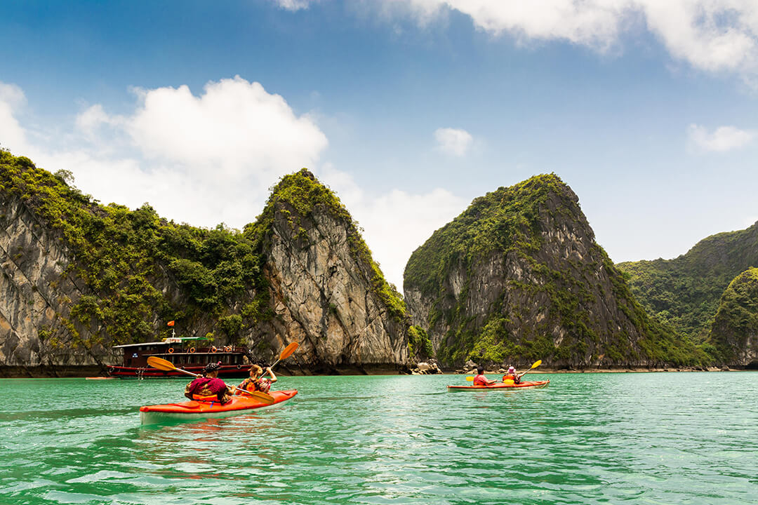 Kayak on Ti Top island