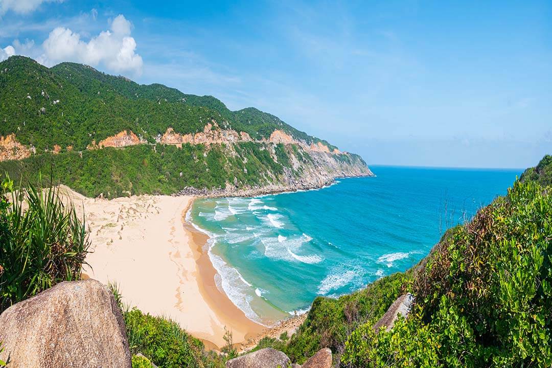 Overview of the Bai Mon Beach