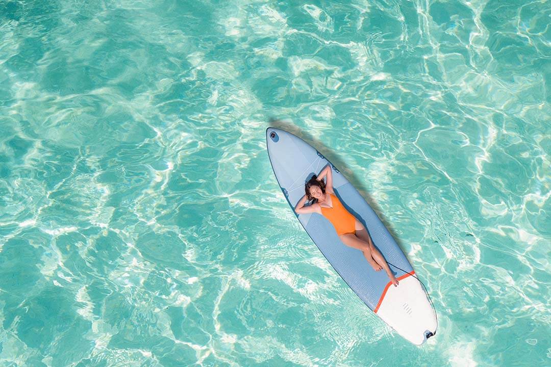 Relax on Paddle board on Bai Xep Beach