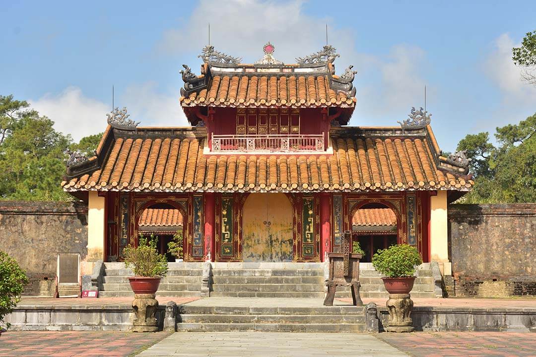 The front-side of Minh Mang Tomb