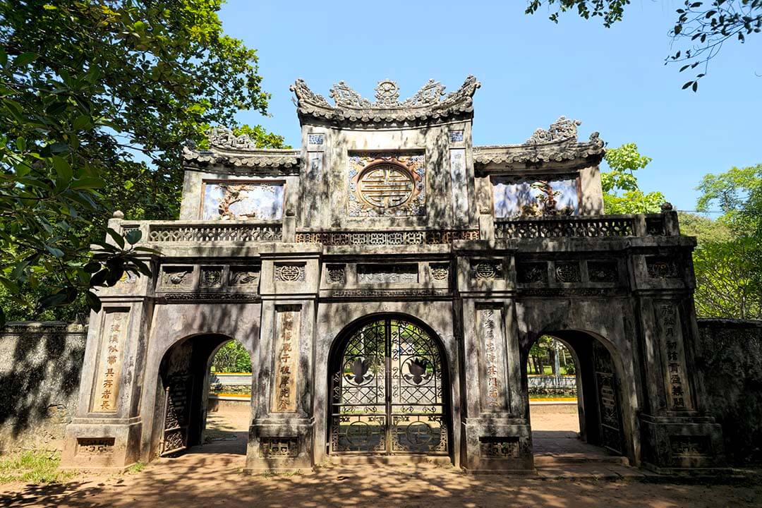 The gate of Tu Hieu Pagoda