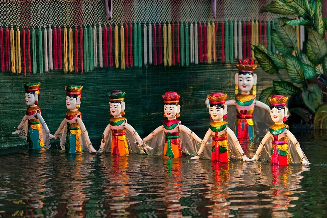 Water puppet show in Hang Kenh Communal