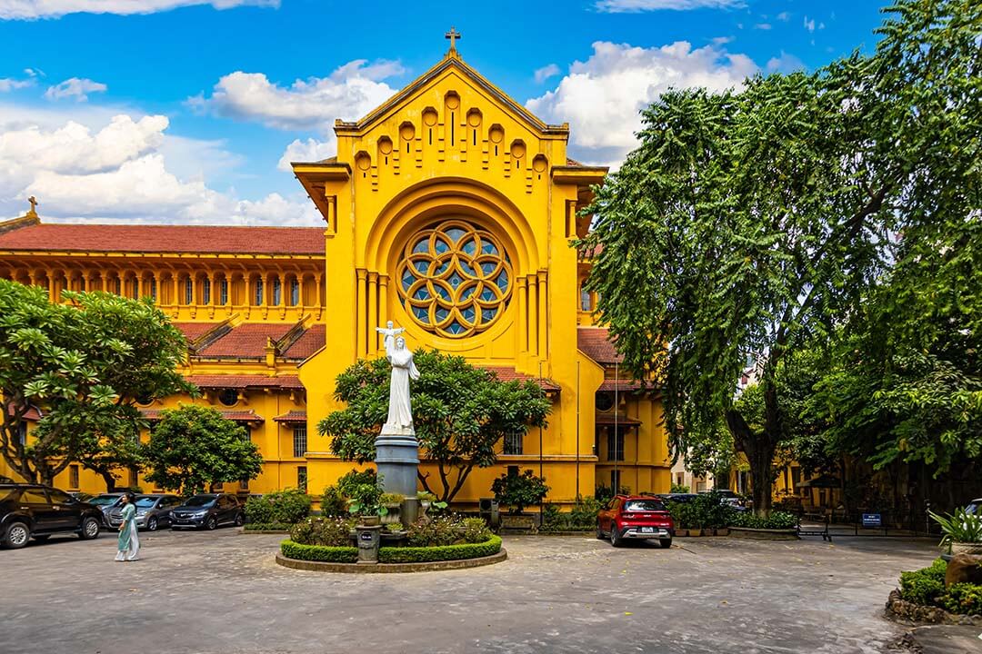 A corner of Cua Bac Parish Church