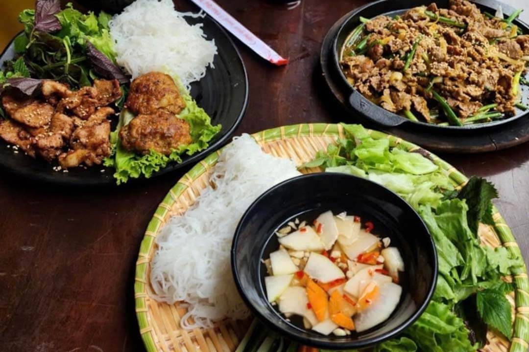 Bun Cha in Madam Tran Restaurant