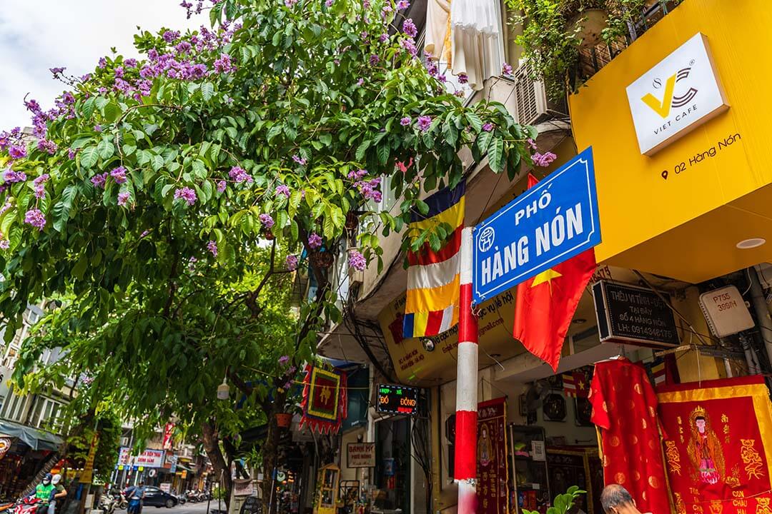 Hang Non Street today - one of 36 streets in Hanoi Old Quarter