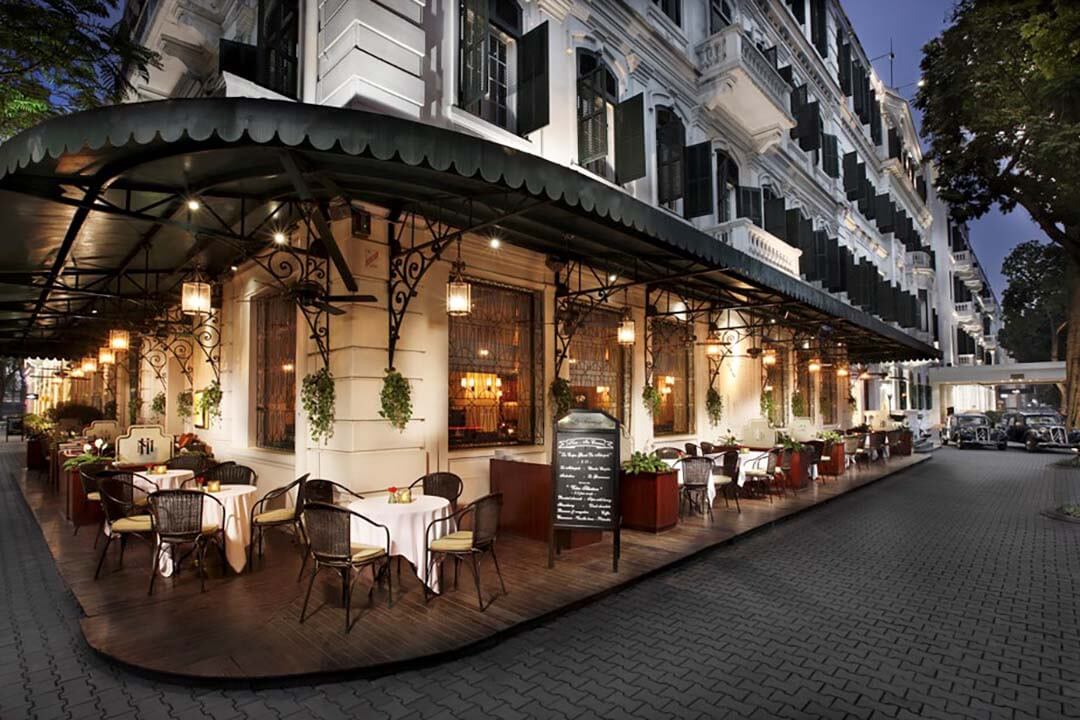 Outside space the Sofitel Legend Letropole Hanoi - 5-star hotel in Hanoi Old Quarter