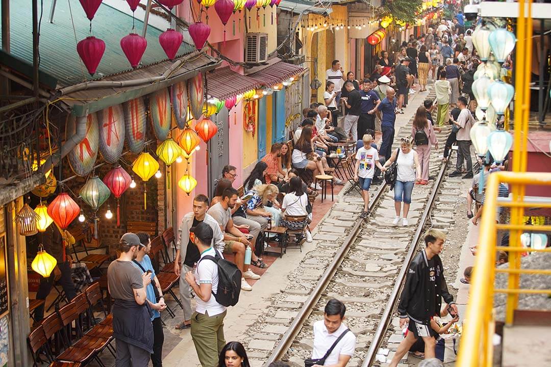 Part of a street in Hanoi Old Quarter