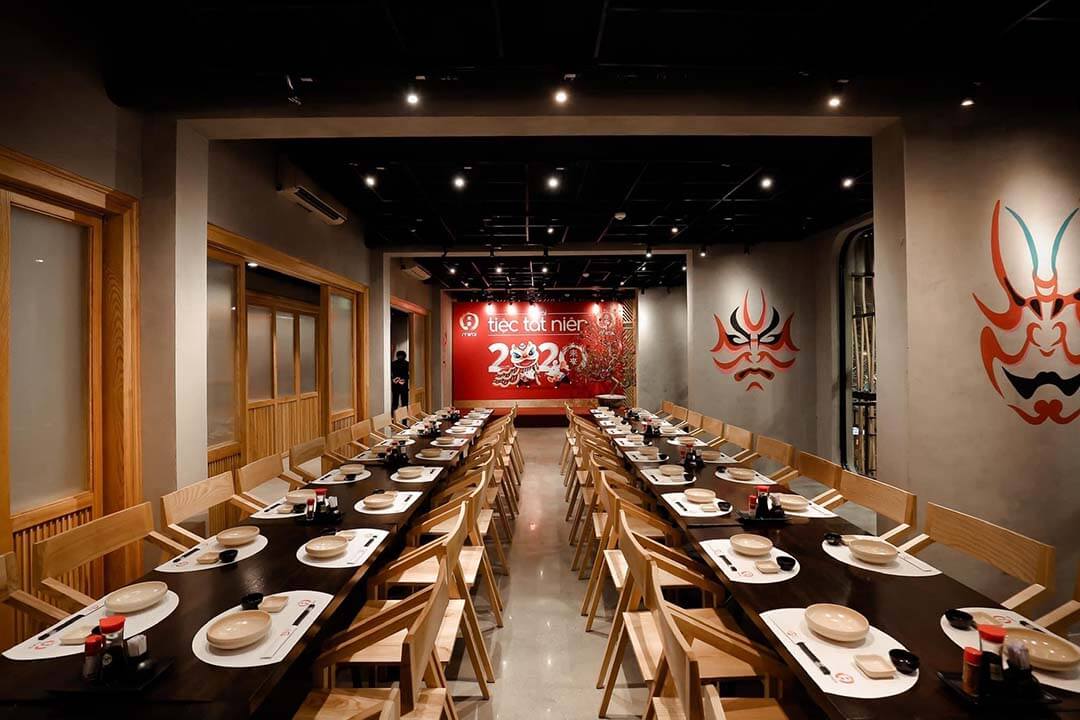 Space at the Banquet Room of Mirai Sush Sake Trang Thi Restaurant