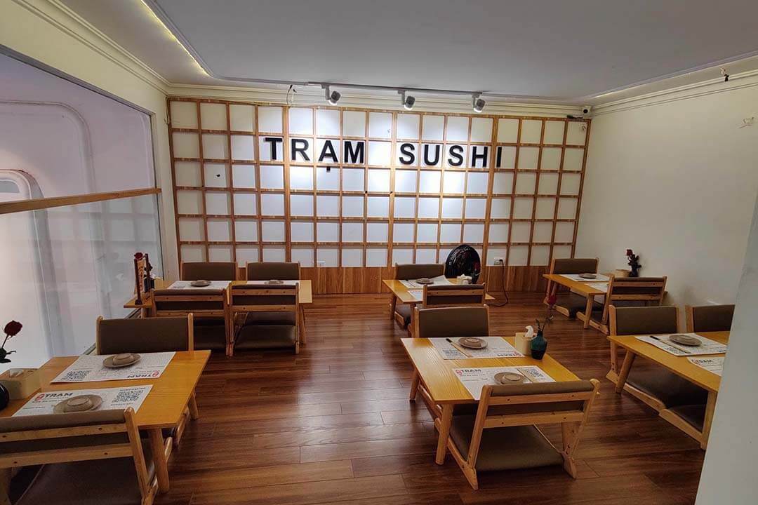 Space at the Sushi Tram - one of Japanese restaurants in Hanoi Old Quarter