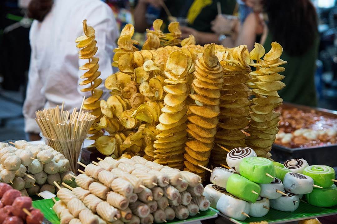 Street food in Hanoi Old Quarter Old Market