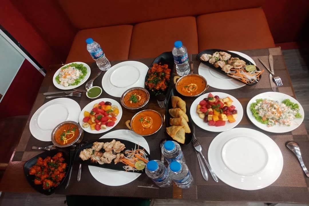 The food in Aalishan Indian Restaurant