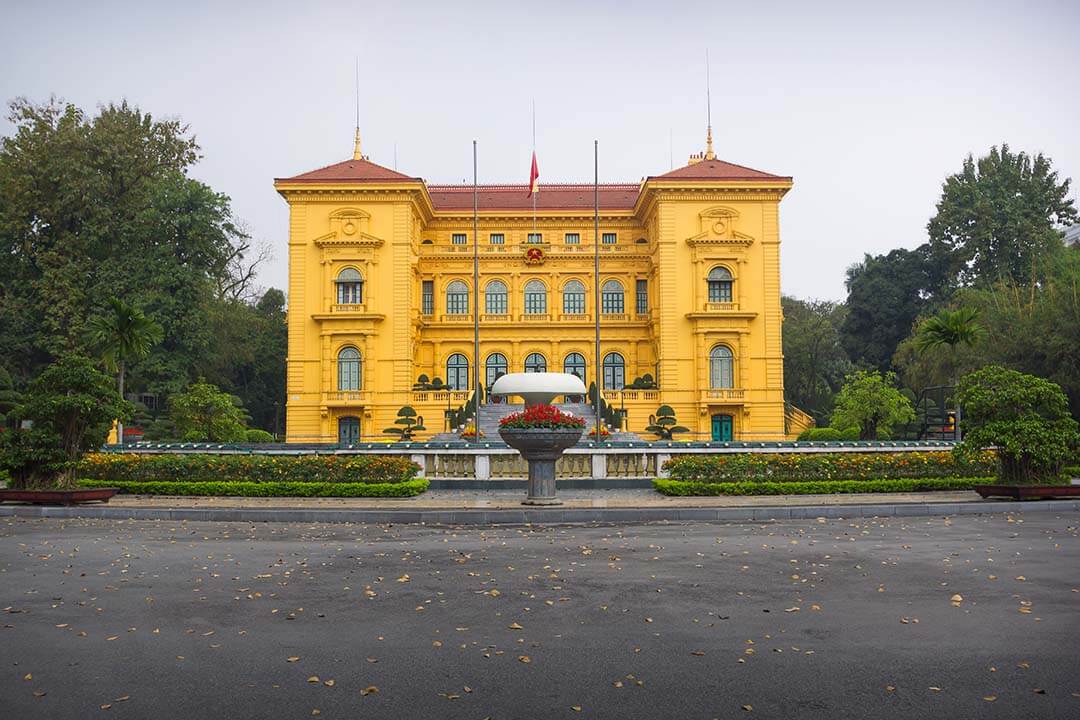 The presidentral palace of Vietnam