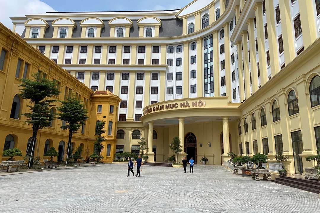 The space outside Archbishops Residence of Hanoi