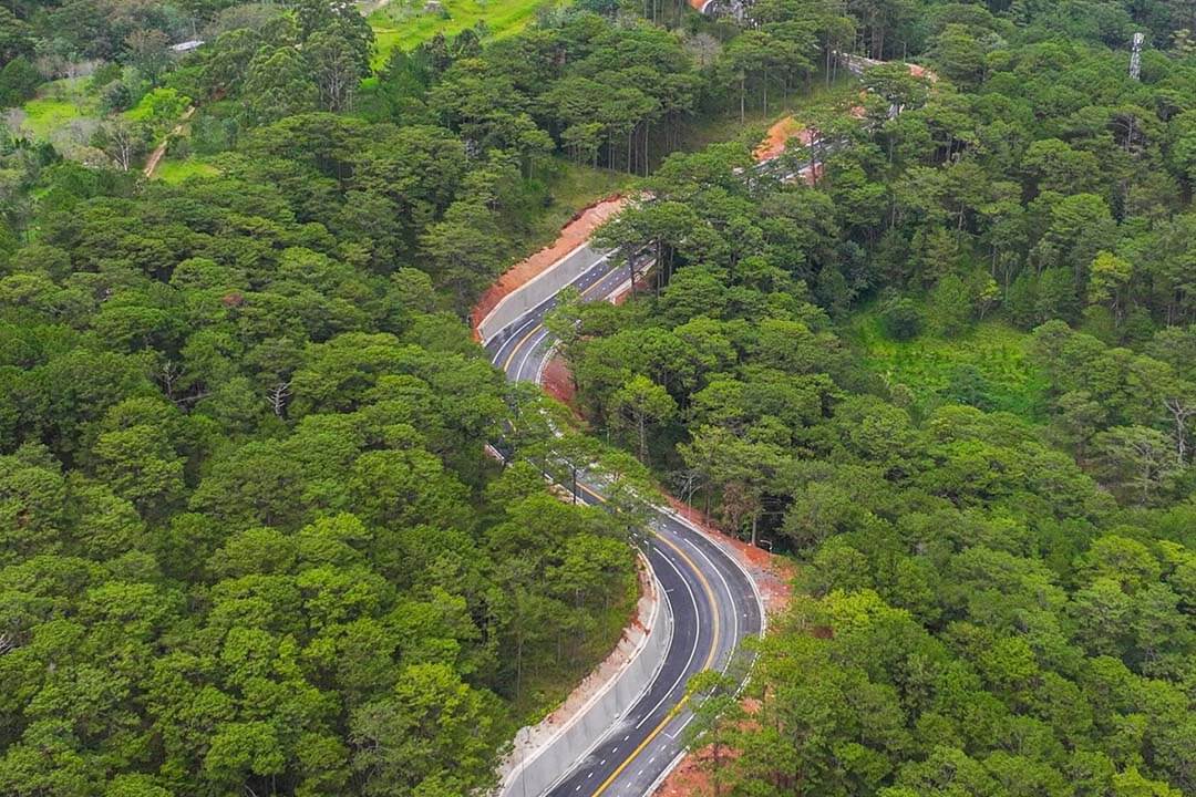 Cycling path at Prenn Pass