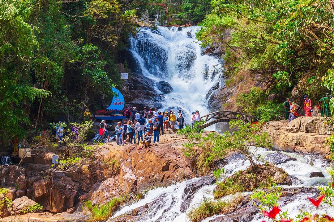 Datanla Waterfall on March