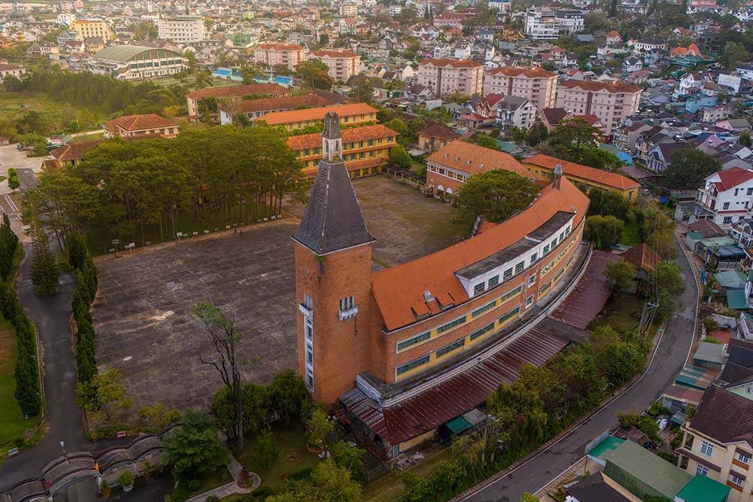 Walking around Dalat Cathedral